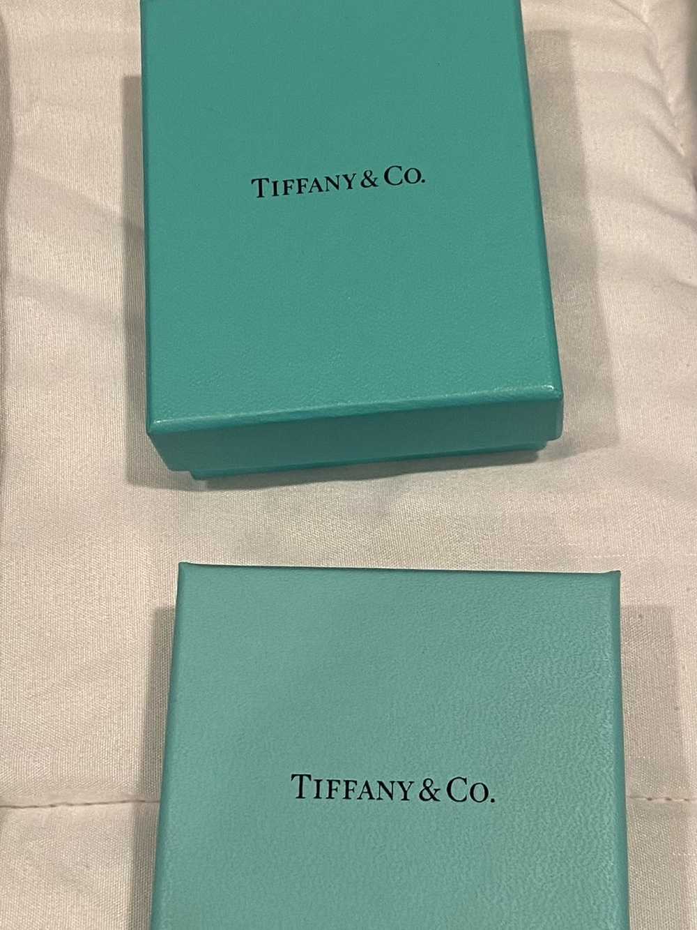 Tiffany & Co. Robin's Egg Blue Jewelry Box Collection-6 boxes ( 2 w/ velvet box) - Picture 3 of 13